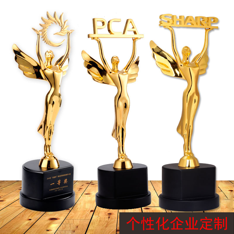个性定制金属小金人奖杯订做工厂制作铅锡合金奥斯卡奖座年会颁奖-阿里巴巴