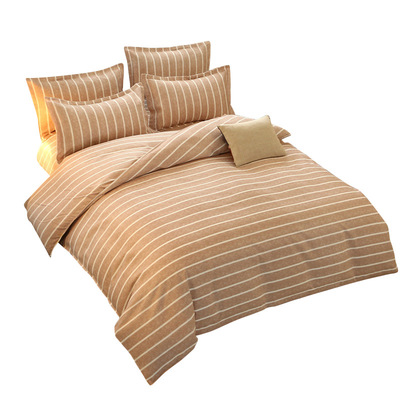 2018南通家纺秋季新款简约床单四件套 个性时尚床品4件套