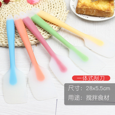 厨房烘焙模具大号硅胶刷一体式硅胶刮刀烘焙工具硅胶汤勺硅胶铲子|ms
