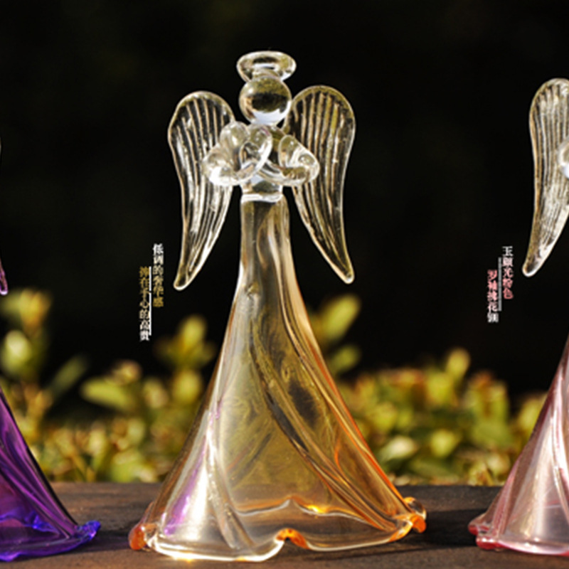 Vidrio bendición Ángel campanas de viento estilo novia/chica regalo creativo regalo de boda