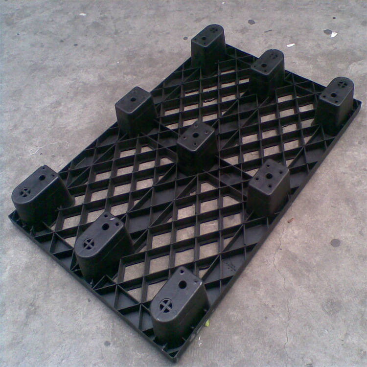 防静电塑料托盘 1210九脚型塑胶卡板 物流运输叉车垫板仓库防潮板