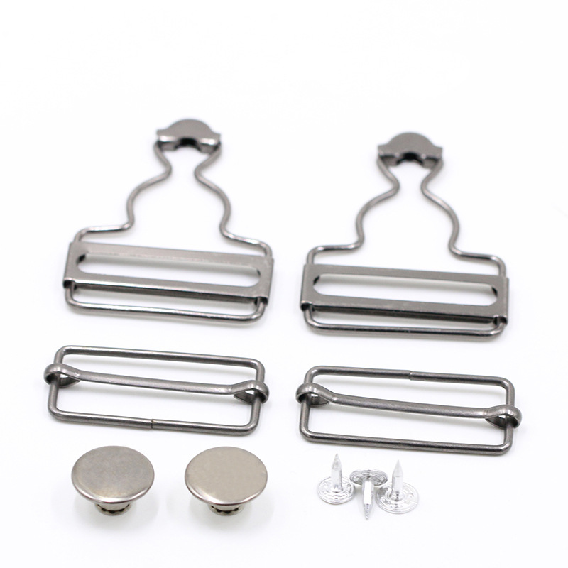 Fuente de la fábrica pantalones de suspensión hebilla de calabilla pantalones de mezclilla de metal hebilla de ropa de maternidad tipo de suspensión hebilla ajustable