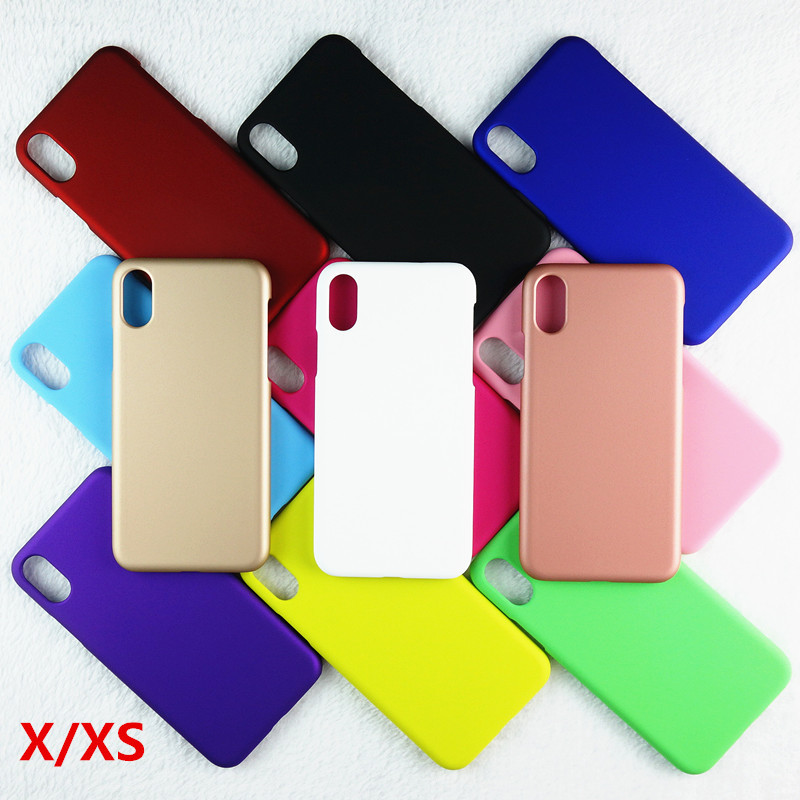 Applicable to Apple iPhone X mobile phone shell Apple X frosted hard shell iphoneXS protective cover oil injection PC color shell