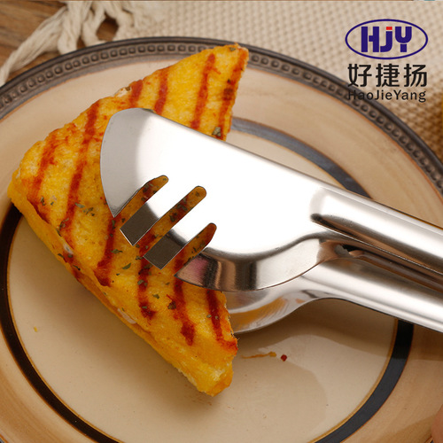 Multifunctional stainless steel bread cake clip food food clip barbecue steak clip buffet clip baking tool