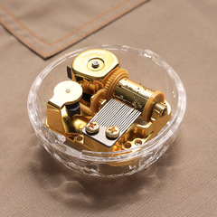 球形透明日本sankyo音樂機芯八音盒生日禮物送女生友禮品閨蜜多曲