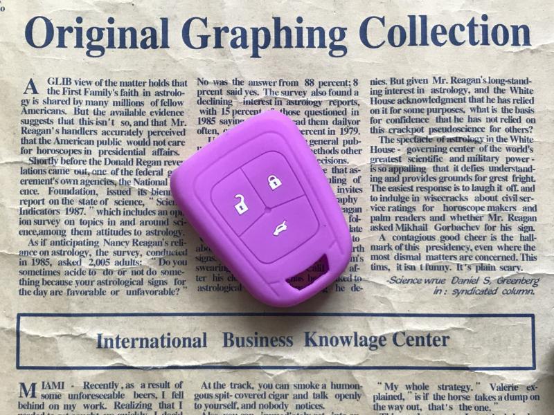 Suitable for Chevrolet Aveo Cruze Silicone Key Case Straight Type Special Car Remote Control Protective Cover Buckle