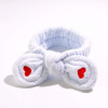 Cute hairgrip for face washing with bow, headband, face mask, scarf, hair accessory, Korean style