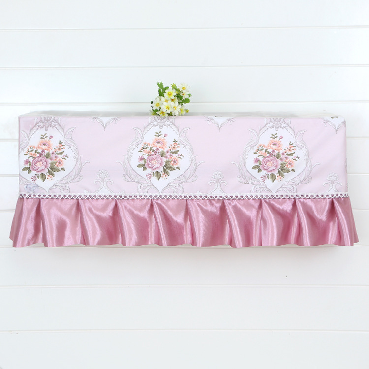 一件代发批发蕾丝布艺 壁挂式暗香疏影防尘罩开机不取挂机空调罩|ru