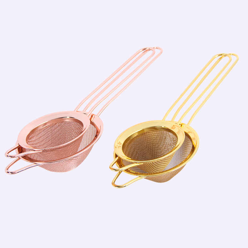 Manufactor Direct selling Water-plated golden Stainless steel mesh 8.5cm filter Soybean Milk machine parts Greaves Spill spoon