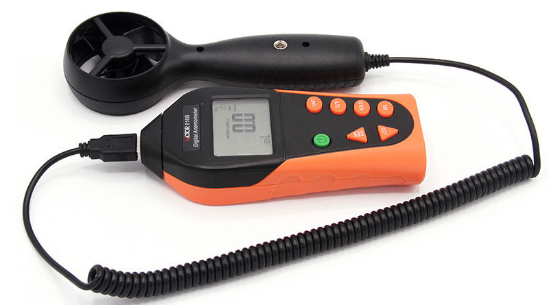 VICTOR胜利数字风速仪 VC816B风速计风速测量仪风速风温测试风仪