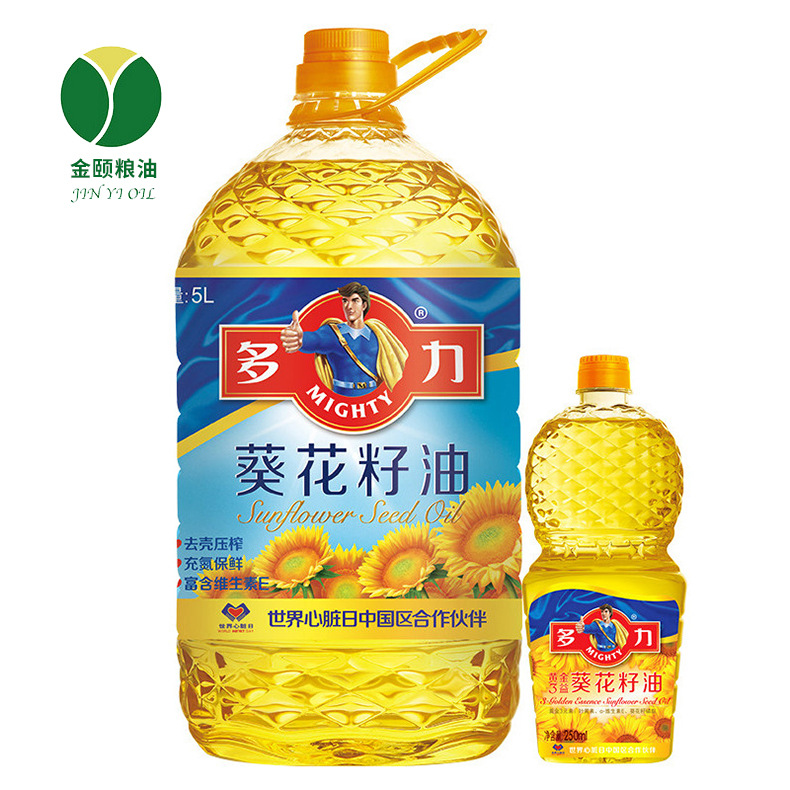 多力葵花籽油5L（另赠238ML）压榨葵花油