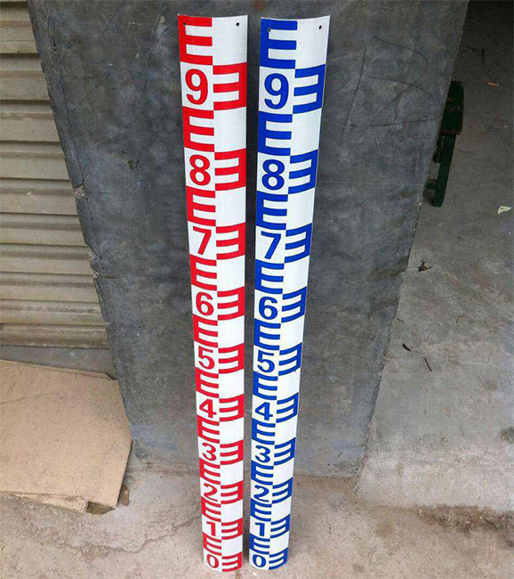 搪瓷水位尺 搪瓷1米2加长水位尺 水位标尺 水尺 水利测量尺订做