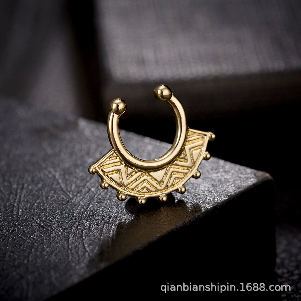Brand copper material, nose piercing, European style