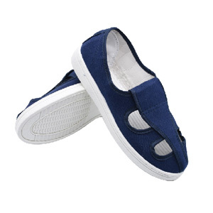 四孔防静电鞋，PVC底，蓝色