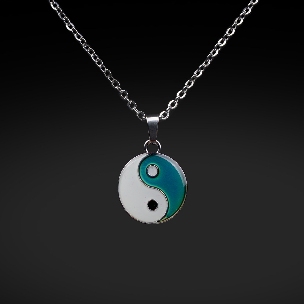Chinese Style Tai Chi Mood Color Changing Necklace display picture 8