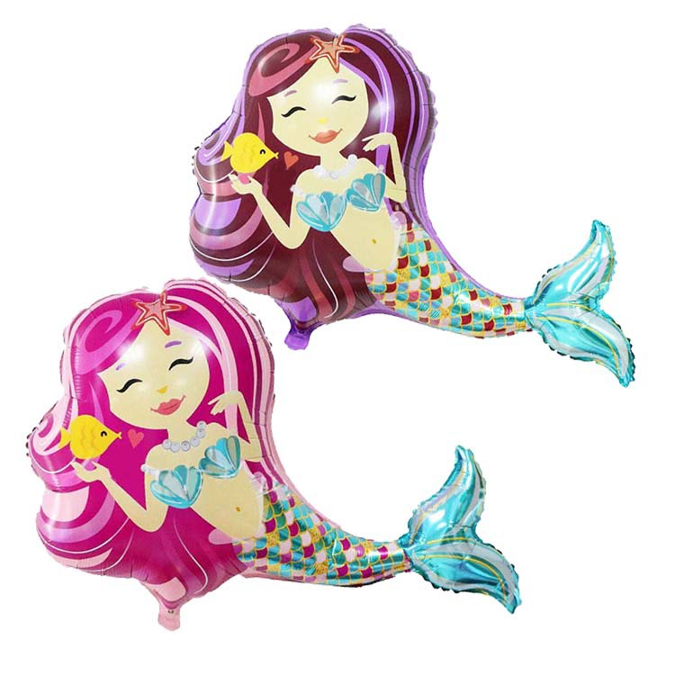 Mermaid Aluminum Film Party Balloon display picture 1