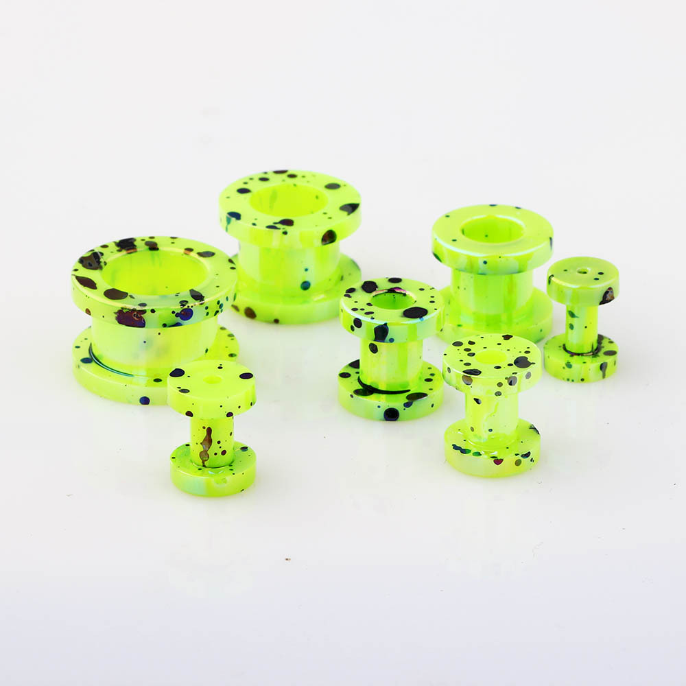 Acrylic Sharp Cone Ear Expanding Set Ear Expander Auricle Puncture Jewelry Nest Cow Cross-Border Amazon detail image 15