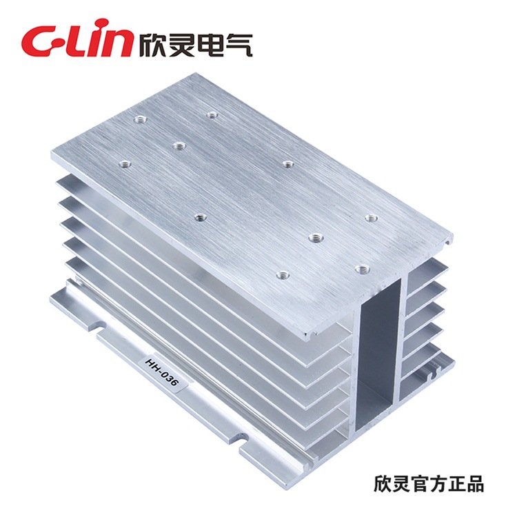 欣灵固态继电器散热器HH-036 三相散热底座≤40A