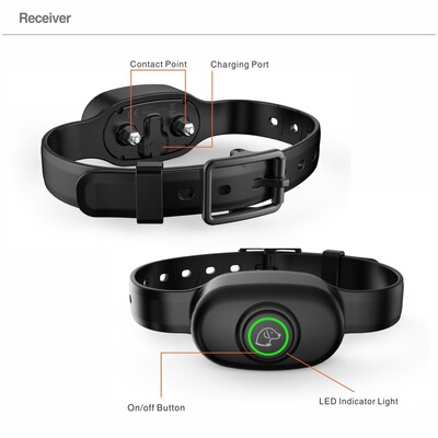 Pets Bark Control Small dogs waterproof Charger electric shock A collar for a horse Dog Training remote control 400 M electron vibration