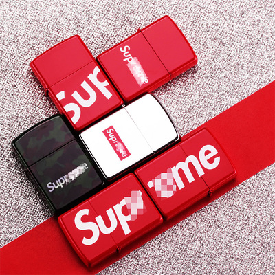 originality Chaopai Metal Kerosene lighter personality Retro Scrub Ignition Windbreak The cigarette lighter advertisement LOGO