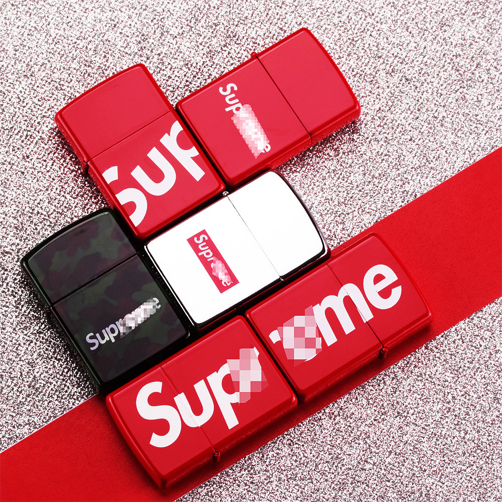 originality Chaopai Metal Kerosene lighter personality Retro Scrub Ignition Windbreak The cigarette lighter advertisement LOGO