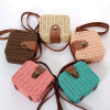 Beach shoulder bag, straw small bag