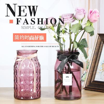 new pattern Simplicity modern vase originality Hydroponics Glass vase Dracaena sanderiana Plug vase fashion decorate Decoration