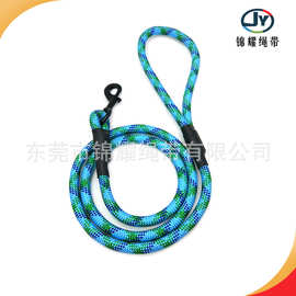 宠物用品批发 多色花纹圆绳牵引带 宠物牵引绳 尼龙狗狗牵引绳