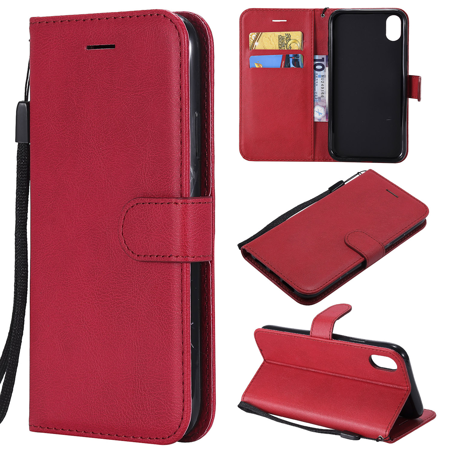 跨境外贸适用LG Velvet 2 pro纯色手机壳皮套Stylo7钱包式保护套
