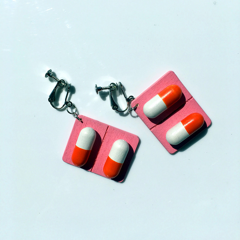 Geometric Pattern Women'S Gender Stoving Varnish Design Geometric Stoving Varnish Wood Earrings