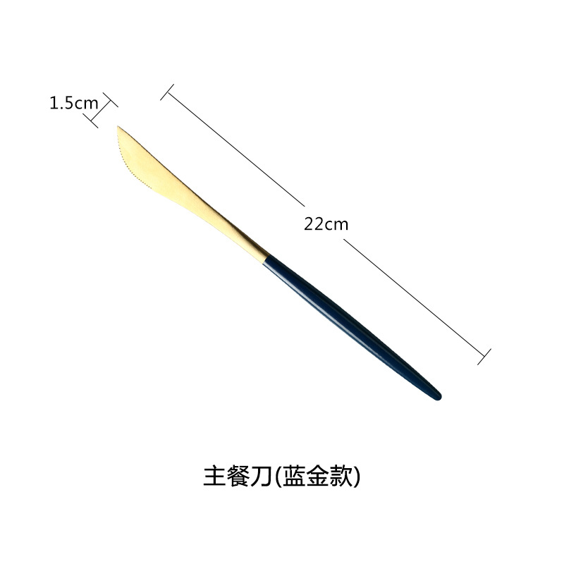 Cuchillo y tenedor de estilo occidental traje de cuchara Cuchillo y tenedor de acero inoxidable 304 de metal