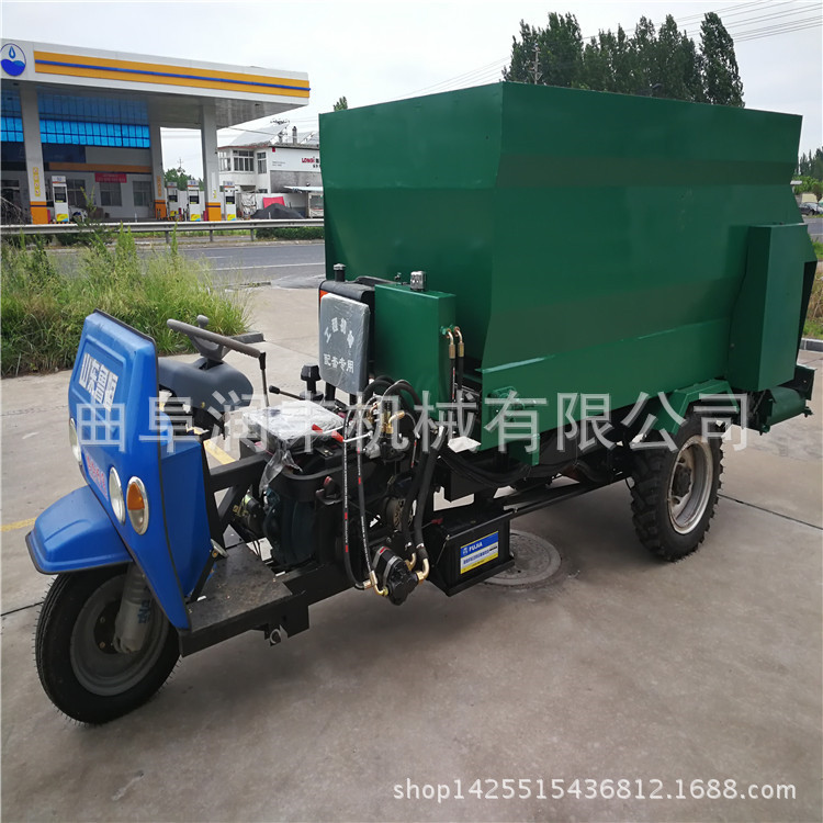新型电动撒料车 饶阳县三轮车电动撒料车