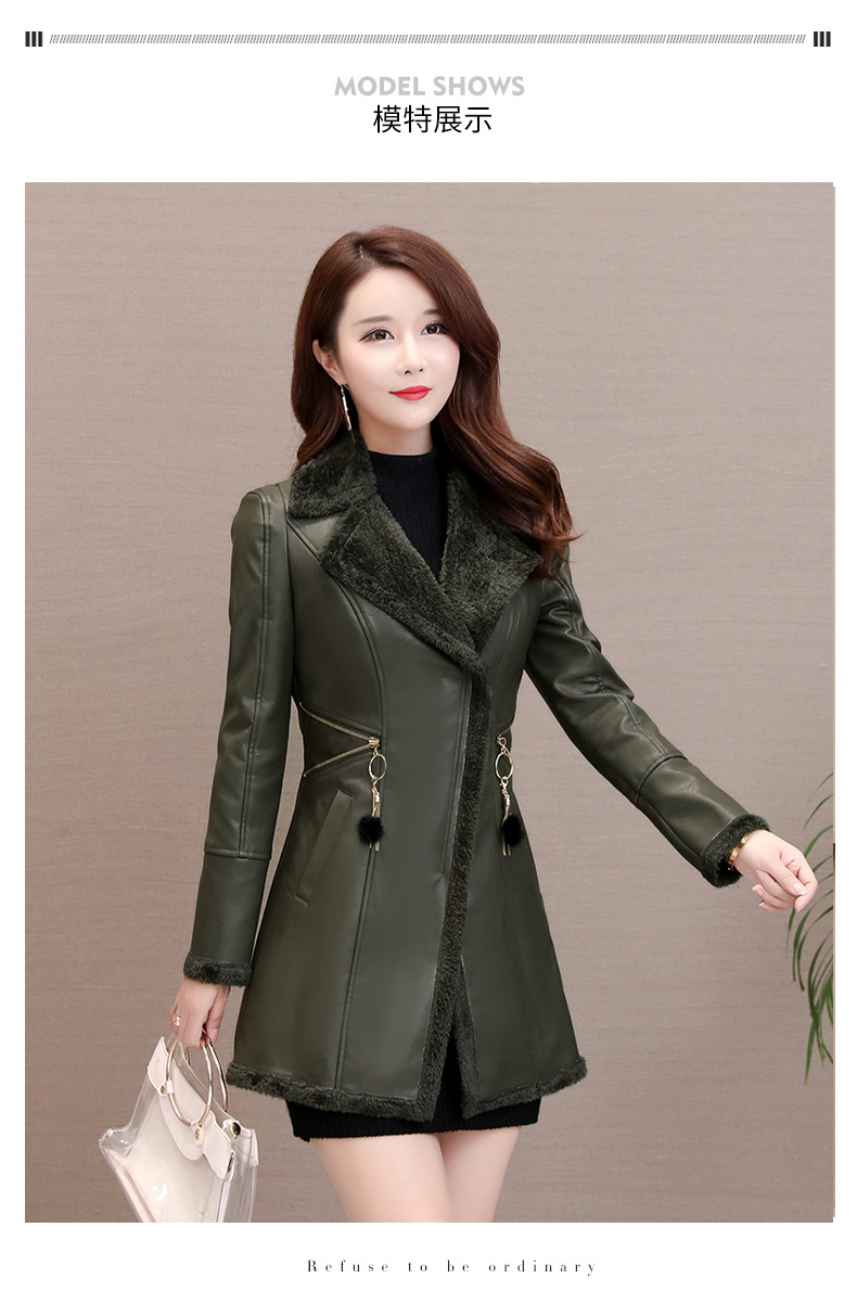 Veste en cuir femme en PU - Ref 3447607 Image 14
