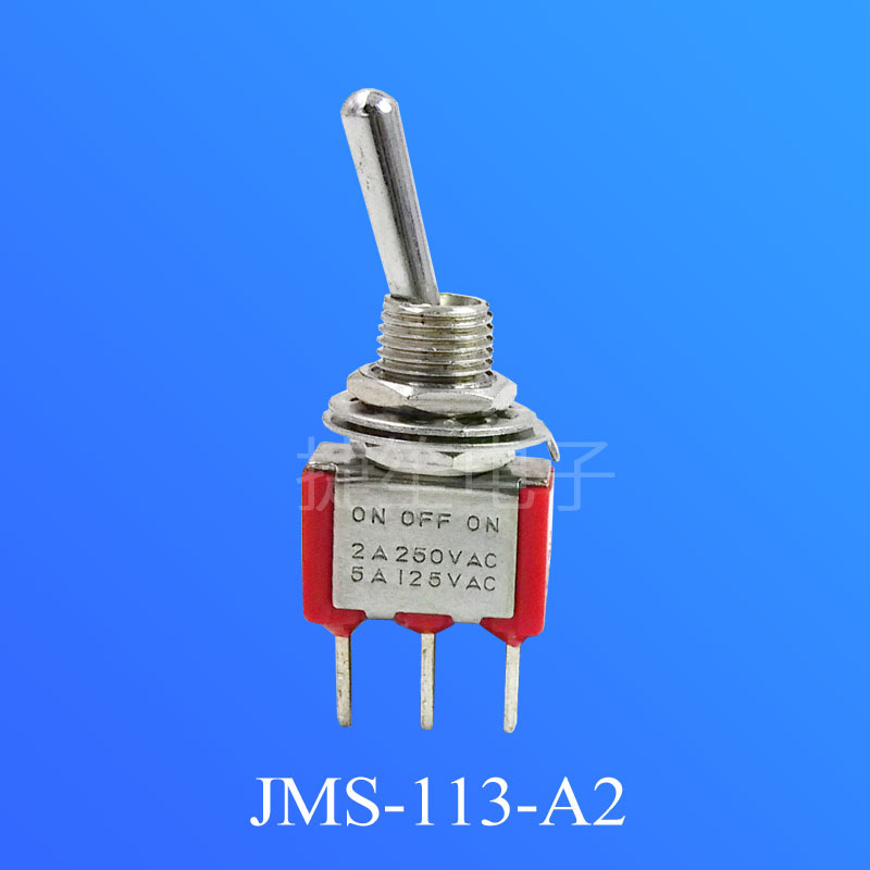 厂价直销优质 AC小型钮子开关ON-OFF-ON单联摇头拨动开关三档三脚