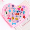 Children's ring, cartoon acrylic toy, diamond accessory, Korean style, 36 pieces, wholesale