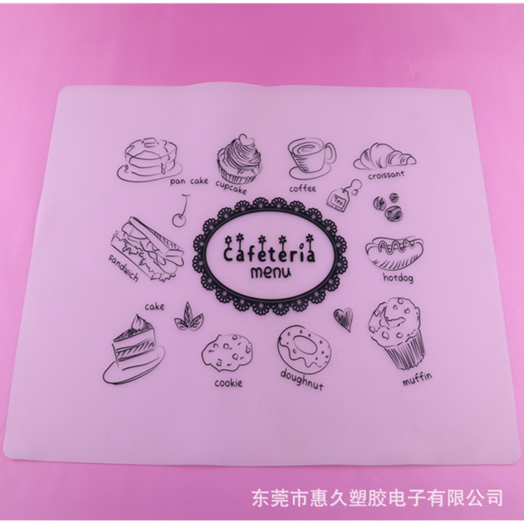 易清洗硅胶茶杯垫 洒吧杯垫 隔热碗垫 时尚印图杯垫 家居用品批发