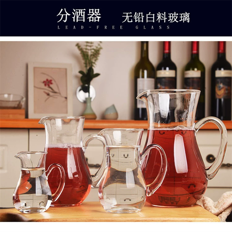 Диспенсер для вина из хрустального стекла Кувшин для ликера Винная ложка с кувшином в наличии Поставка с завода Direct Plus LOGO