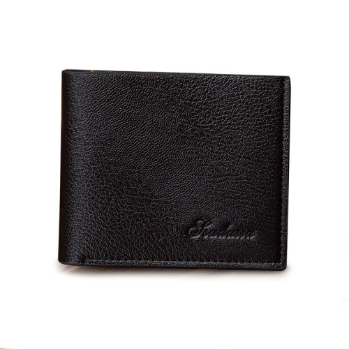 New Creative PU Leather Short Men's Wallet Business Fashion Men's Bag Yiwu Factory Wholesale Dropshipping