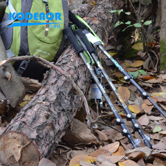 Codno Outdoor Snow Leopard 3 Series Carbon Fiber Walking Stick Telescopic Three-section External Locking Folding Walking Stick Trekking Stick
