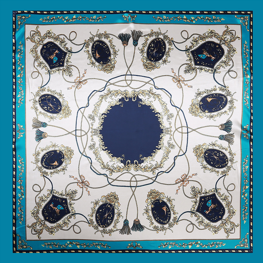 Outdoor Occasion Women's Elegant Geometric Satin Printing Scarves & Gloves