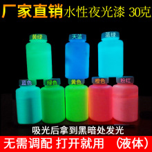 厂家批发 水性夜光漆 DIY银河系荧光漆 夜光涂料30克供应淘宝