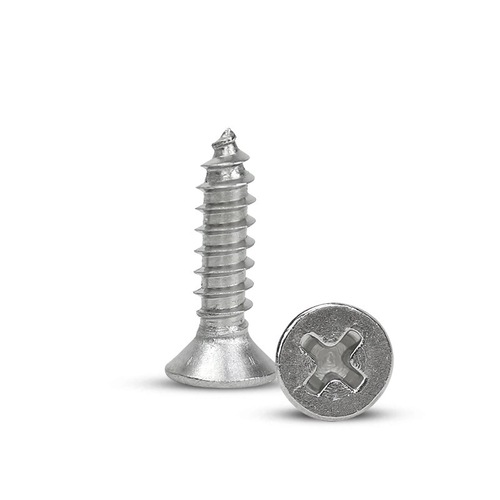 Self-tapping screw 304 stainless steel cross countersunk head M2M3M4M5M6 wood screw flat head GB846 lengthened
