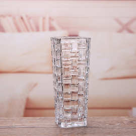 欧式小号水晶玻璃花瓶 西餐厅餐桌酒店客房一支花迷你小树叶花瓶