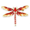 Retro colored high-end enamel, brooch, pin lapel pin, clothing, accessory, European style, dragonfly