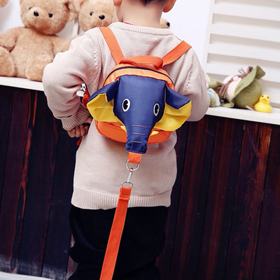 2019秋冬新款韩版小象防走失儿童书包幼儿双肩书包时尚潮流小书包