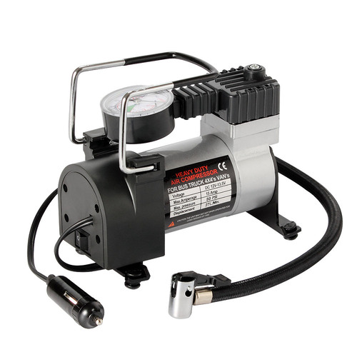 Automotive car air pump metal single cylinder electric 12V portable with color box foam packaging