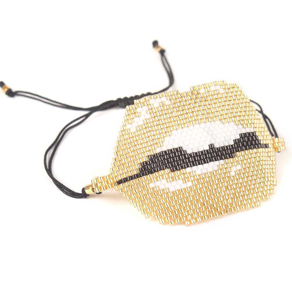 European And American Lips Tassel Bracelet Miyuki Beads Hand-woven Mouth Bracelet display picture 18