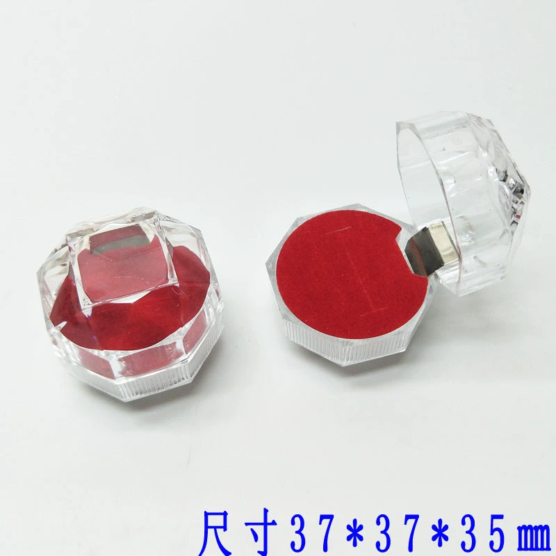 4*4 Ювелирные Изделия Подарочная Коробка Кристалл Кольцо Коробка Акриловая Коробка Кольца Шкатулка Подарочная Коробка Уха Ногтей Коробка Оптовая