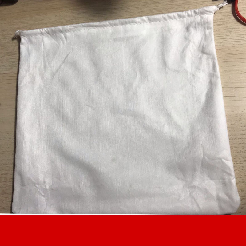 水刺布无纺布包装袋 水刺无纺布束口袋 白色水刺布鞋包防尘袋