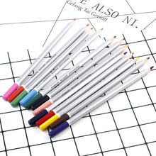 12色水溶性彩铅笔 热缩片上色彩色铅笔手绘橡皮章DIY手工绘画工具